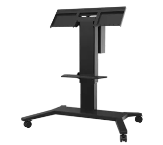 MOBILE HEIGHT-ADJUSTABLE AND TILTING ELECTRIC STAND